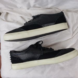 The Hundreds Black Oxford Sneakers with studs